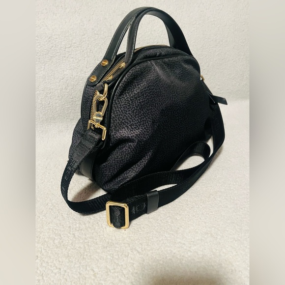 Borbonese Redwall Black Crossbody Bag - Picture 9 of 15